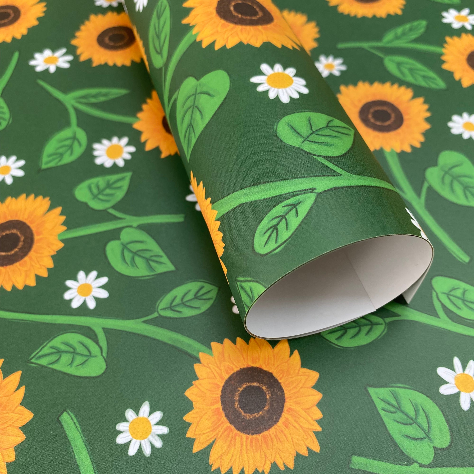 sunflower wrapping paper roll