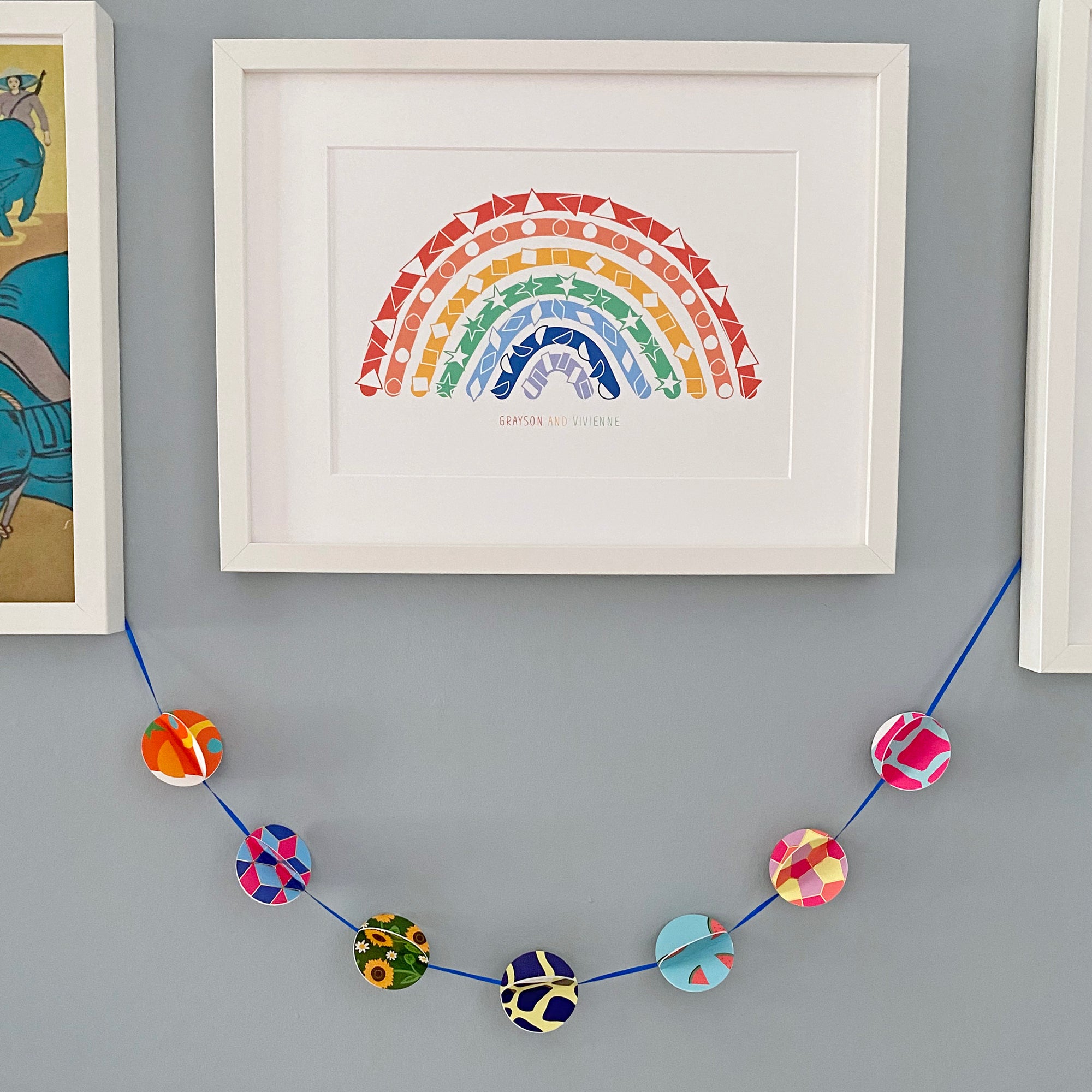 How to make a garland from old greetings cards!