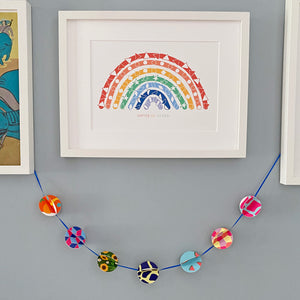 How to make a garland from old greetings cards!
