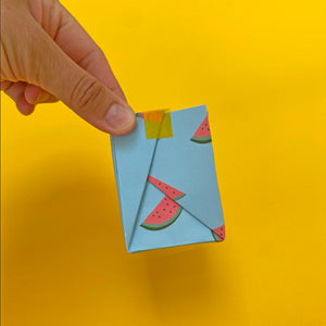 How to make a mini origami gift bag