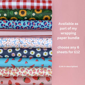 wrapping paper bundle