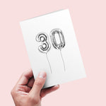 30th birthday card