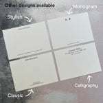 Boxed set of Monogram Correspondence Cards
