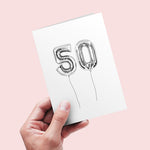 50th birthday card for him