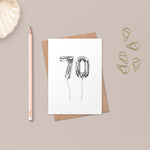 70th birthday card for her
