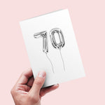 70th birthday card for him