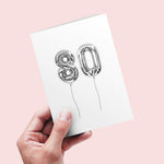 80th birthday card for him