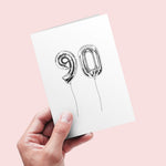 90th birthday card for him