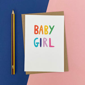 baby girl card