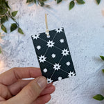 Christmas Star Black & white Gift Tags