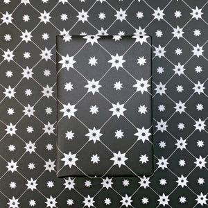 Monochrome christmas wrapping paper