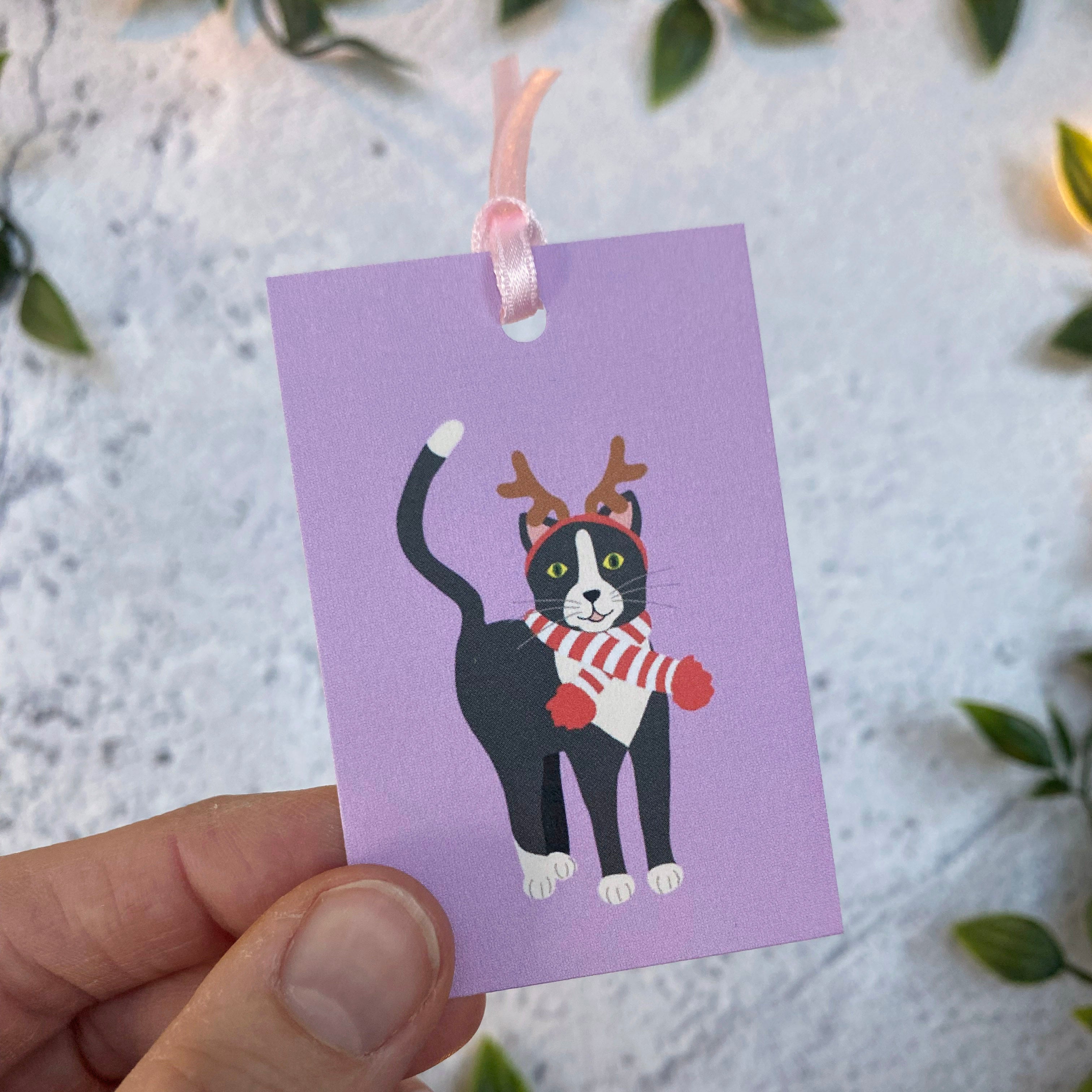 Christmas Cat Gift Tags