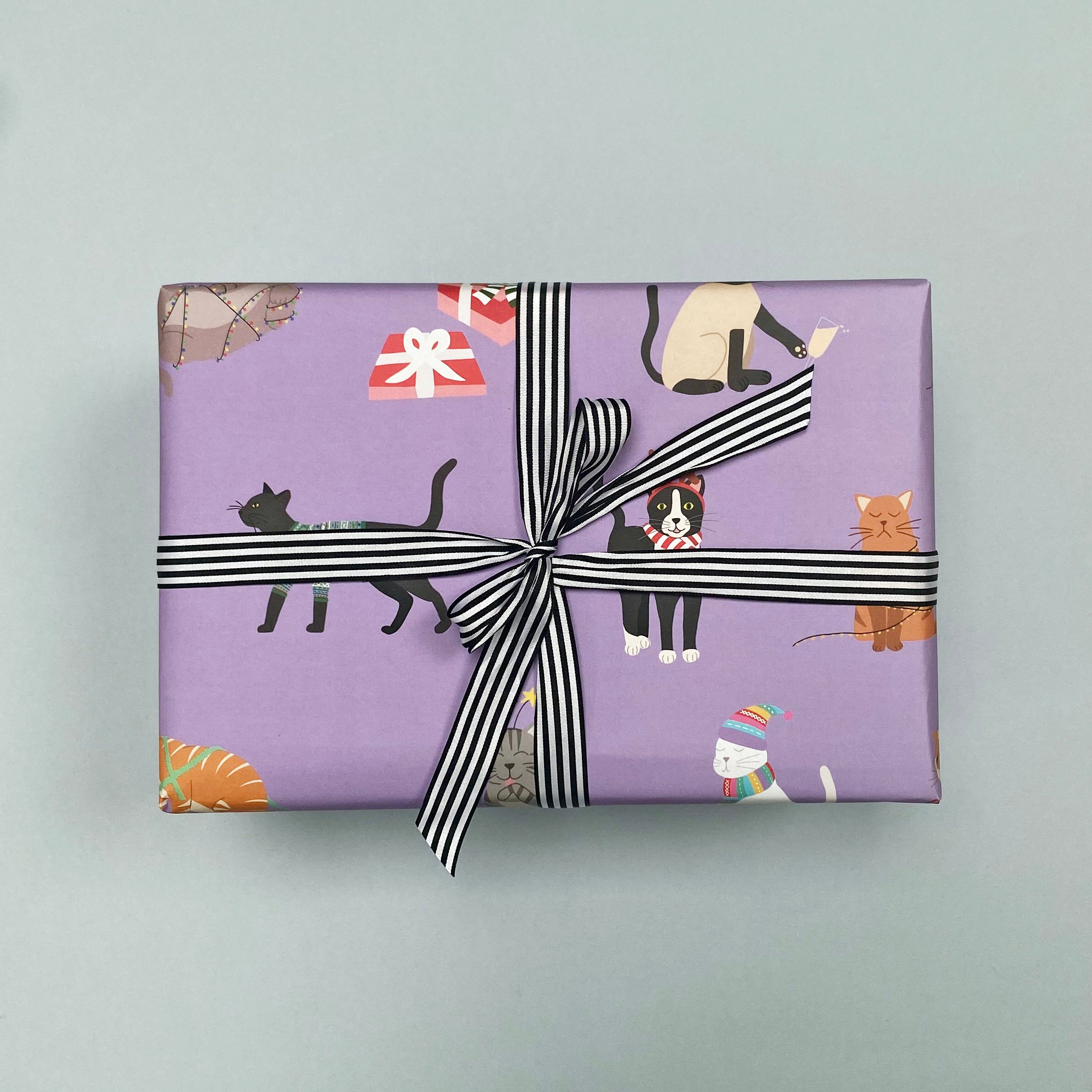 Christmas Cats gift wrap
