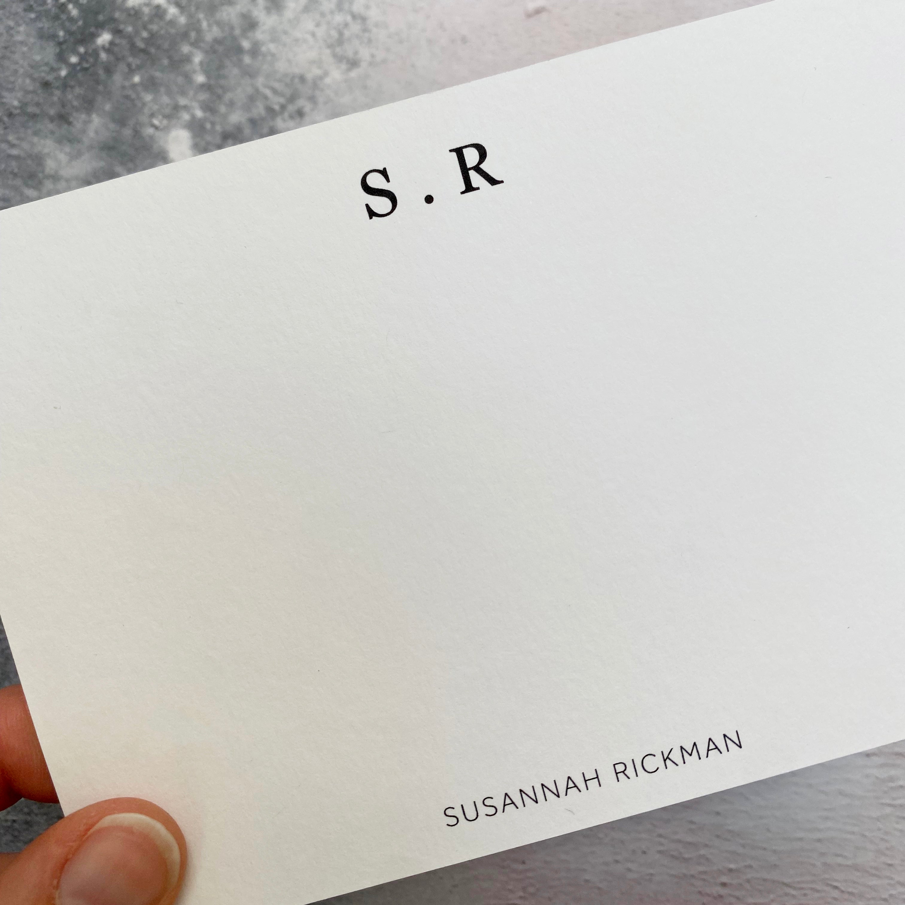 Boxed set of Monogram Correspondence Cards