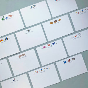Personalised Unicorn Notelets / Correspondence cards
