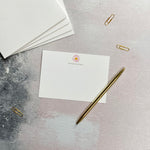 Pink Daisy Personalised Correspondence Cards