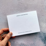 Letterpress style notecards