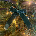 green velvet tree bow