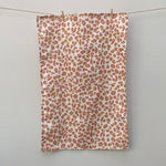 leopard print cotton tea towel