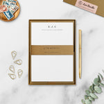 Monogram writing paper