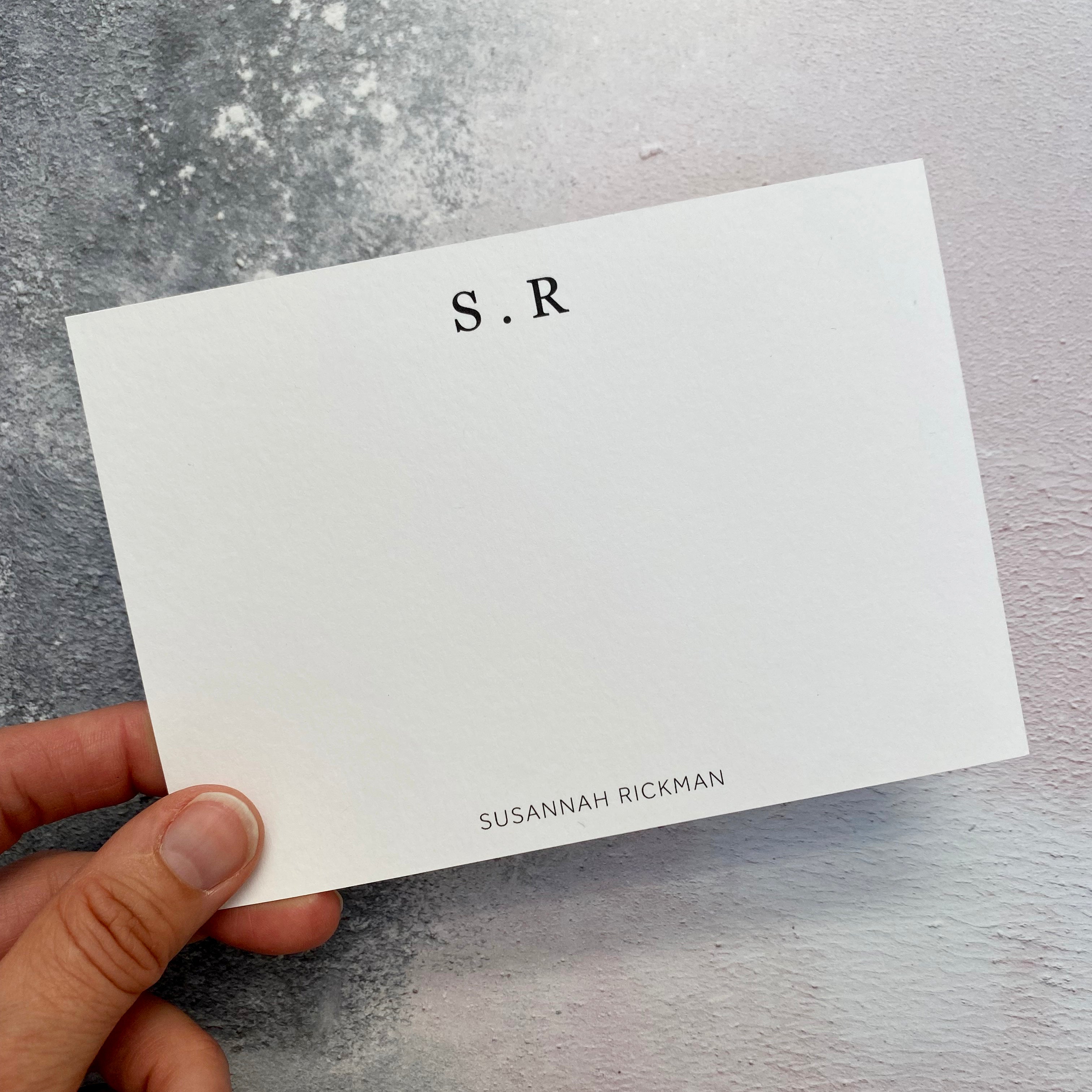 Boxed set of Monogram Correspondence Cards