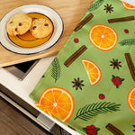 Oranges & Cinnamon Tea Towel