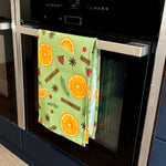 Oranges & Cinnamon Tea Towel
