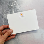 Pink Daisy Personalised Correspondence Cards