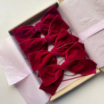 Red Velvet Napkin Bows