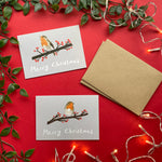 Set of robin Christmas Cards