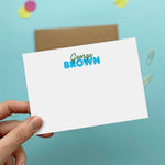 Boys Personalised Correspondence Cards