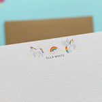 unicorn correspondence cards