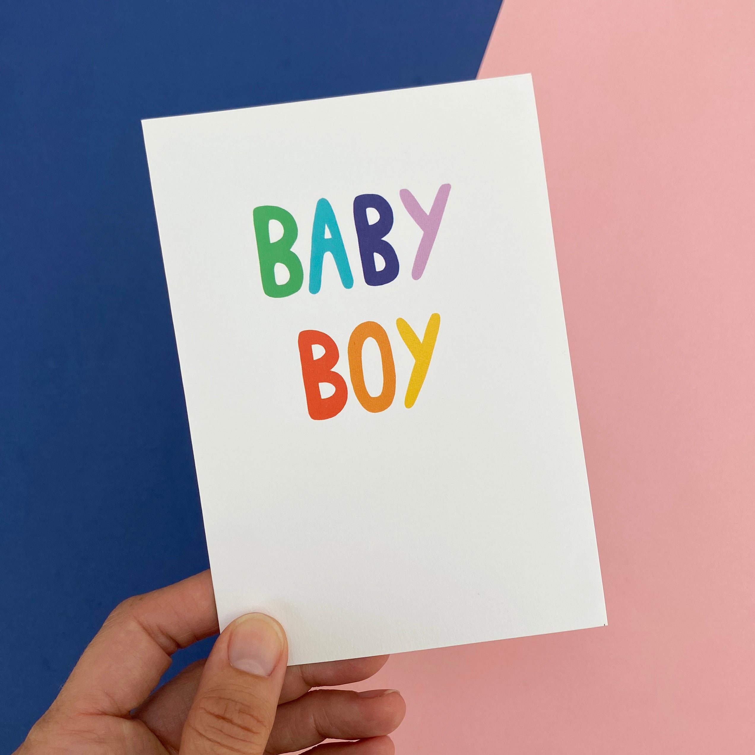 new baby boy card