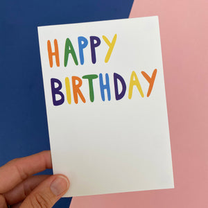 happy birthday mini card