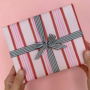 pink and red gift wrap