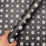 Black and white christmas wrapping paper