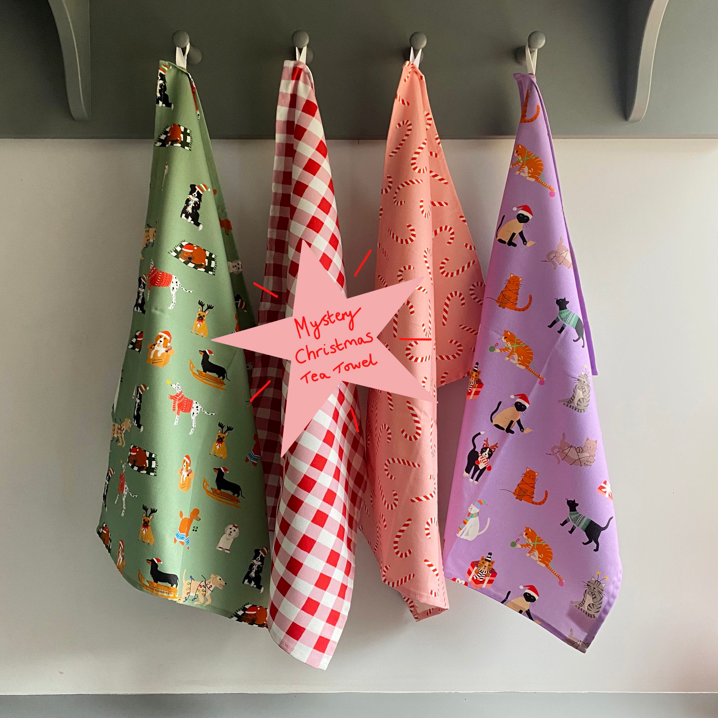 Mystery Christmas Tea Towel Bundle