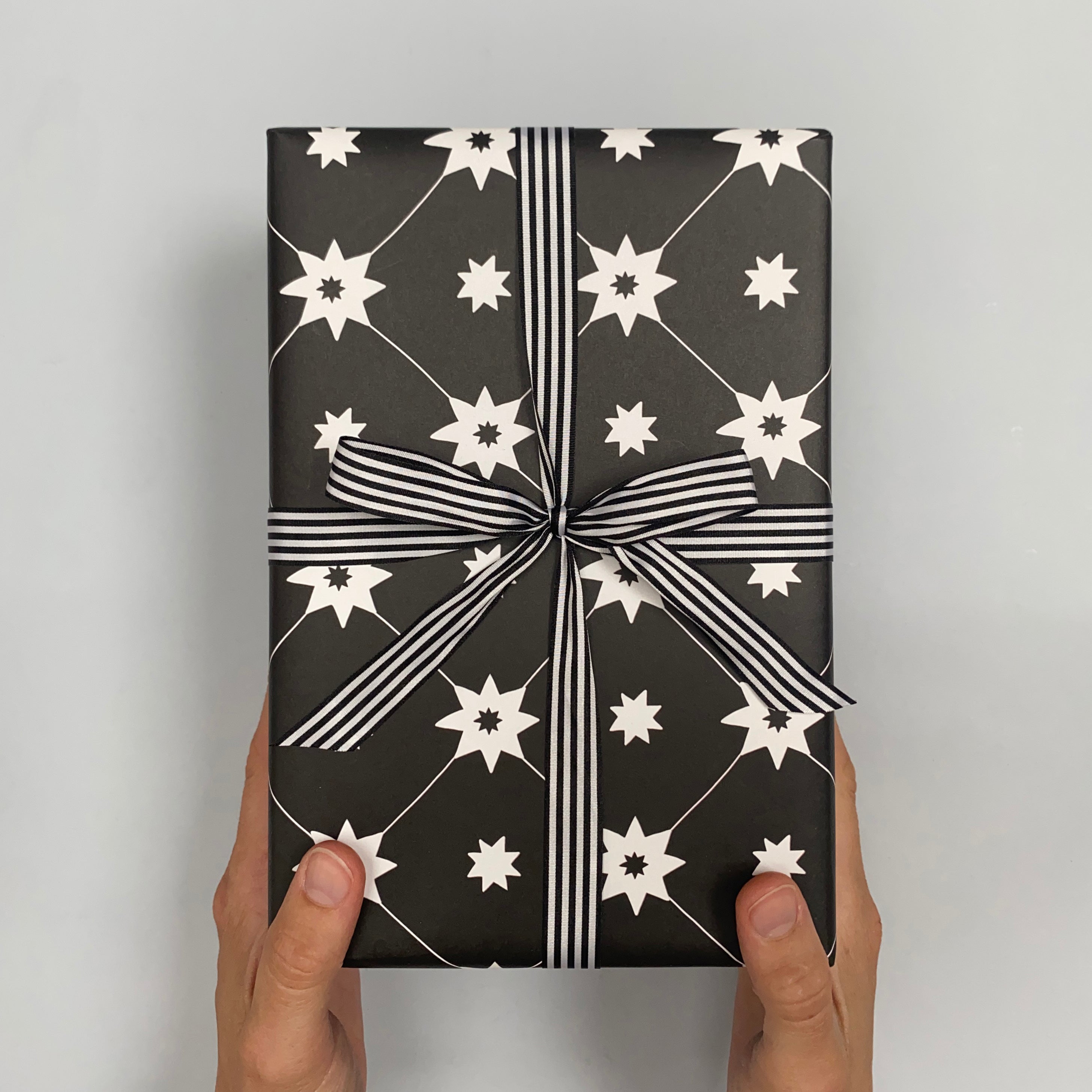 Black and White Star Wrapping Paper