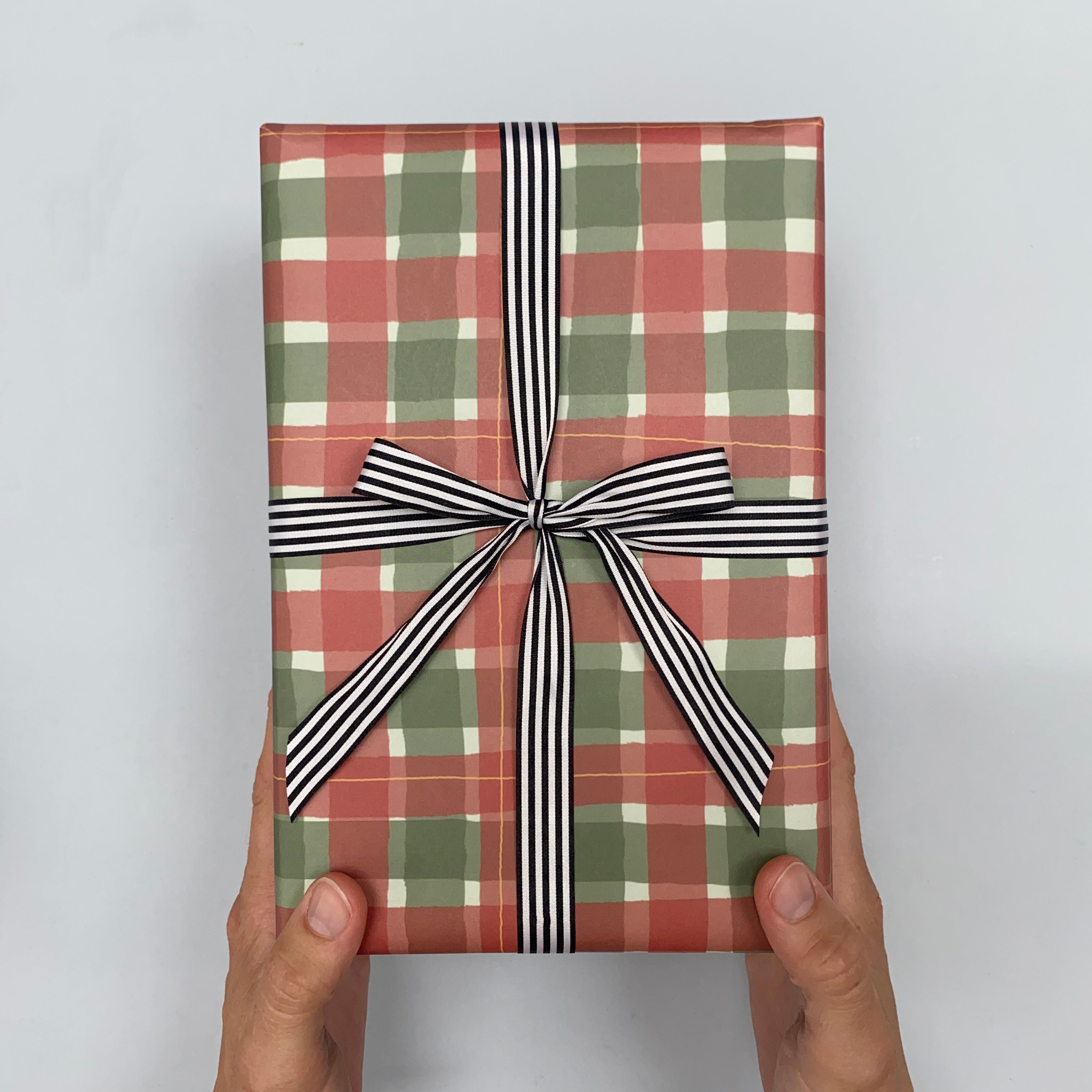 Green and Red Tartan Wrapping Paper