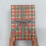 Green and Red Tartan Wrapping Paper