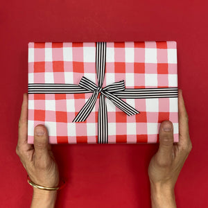 pink and red wrapping paper