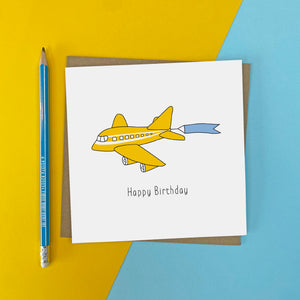 Aeroplane Birthday Card