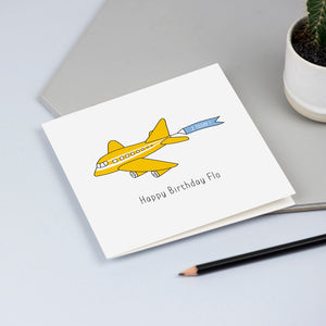 Plane birthday Card