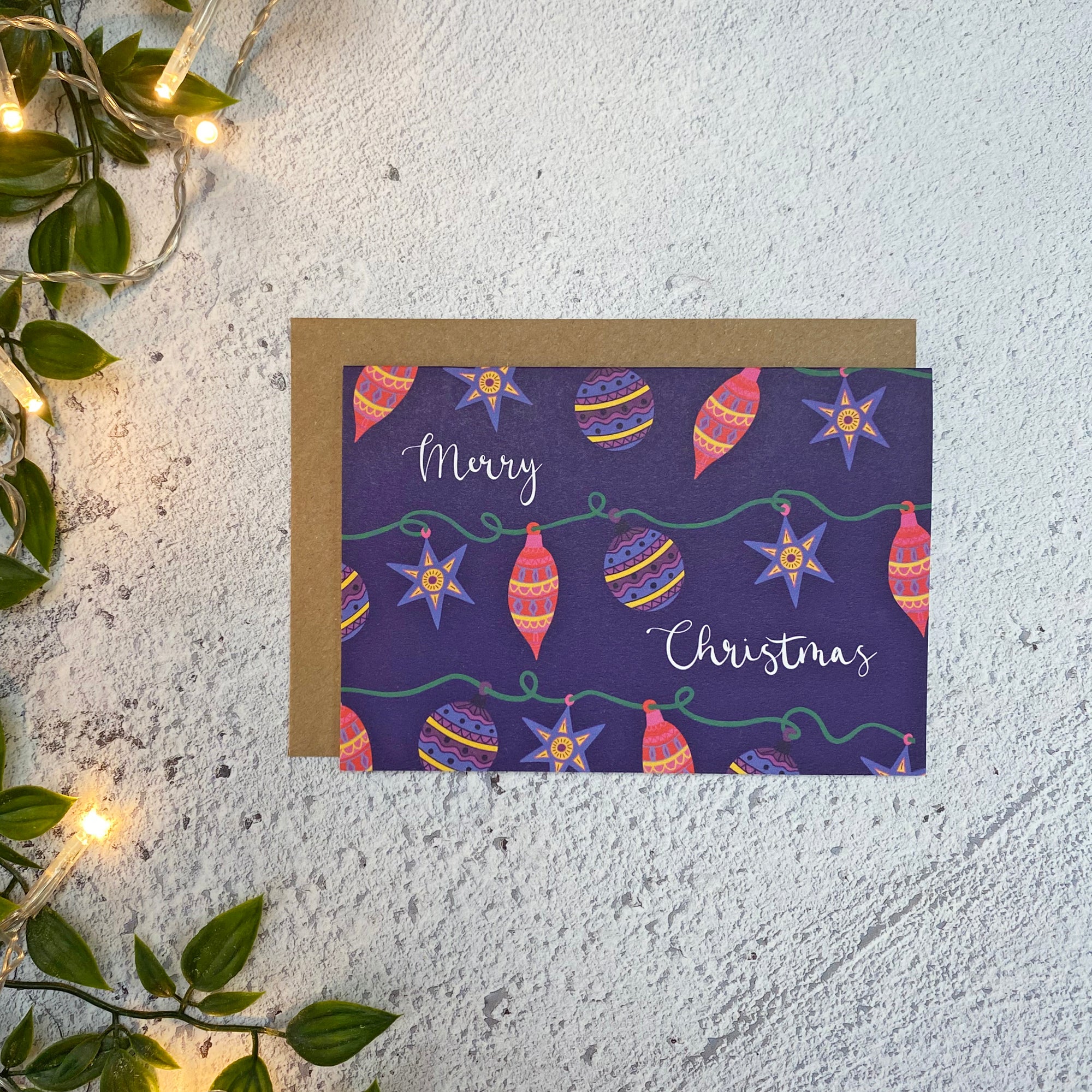 Christmas Baubles Card