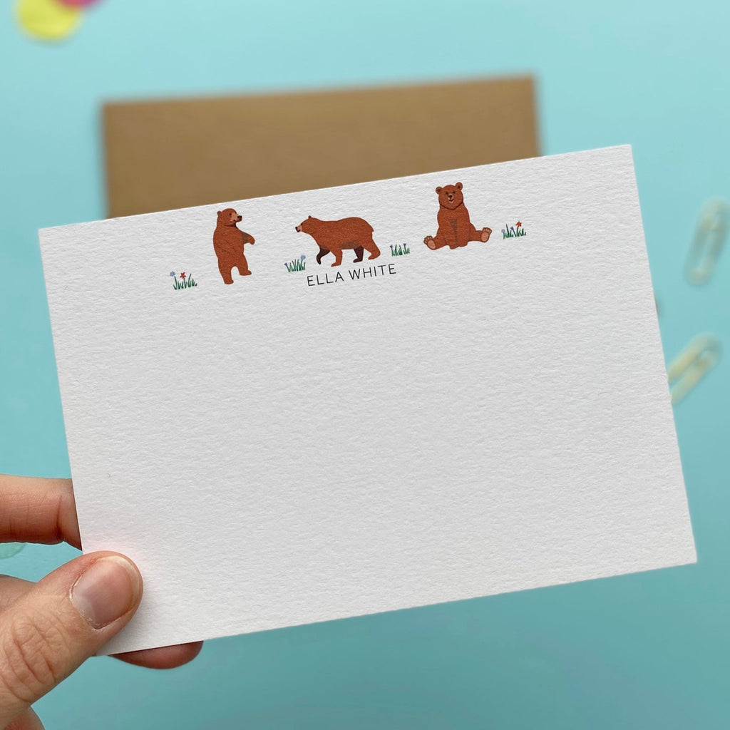 Bear thank you cards