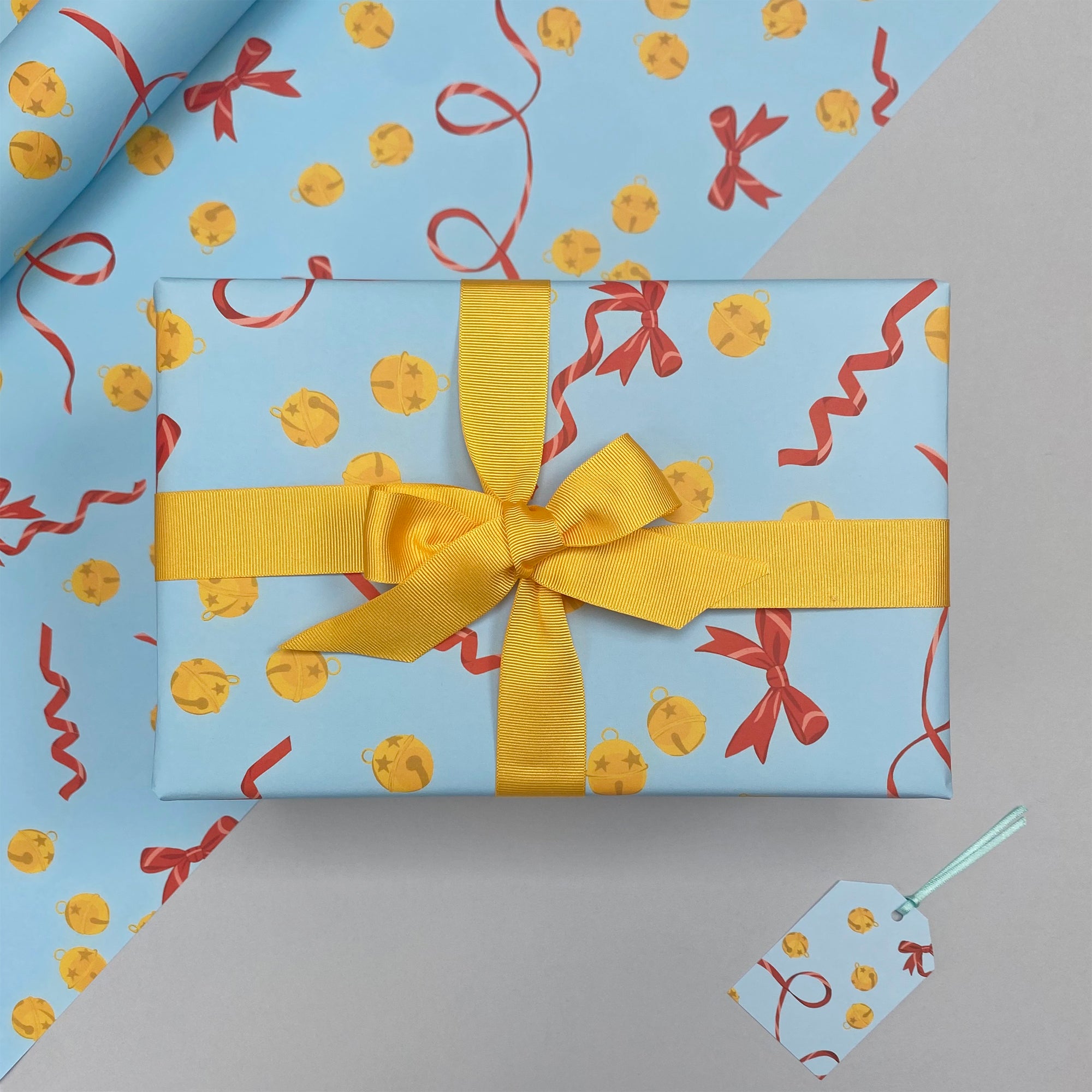 Bells & Ribbons Christmas Wrapping Paper