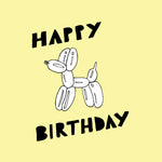 Balloon Dog Birthday Card
