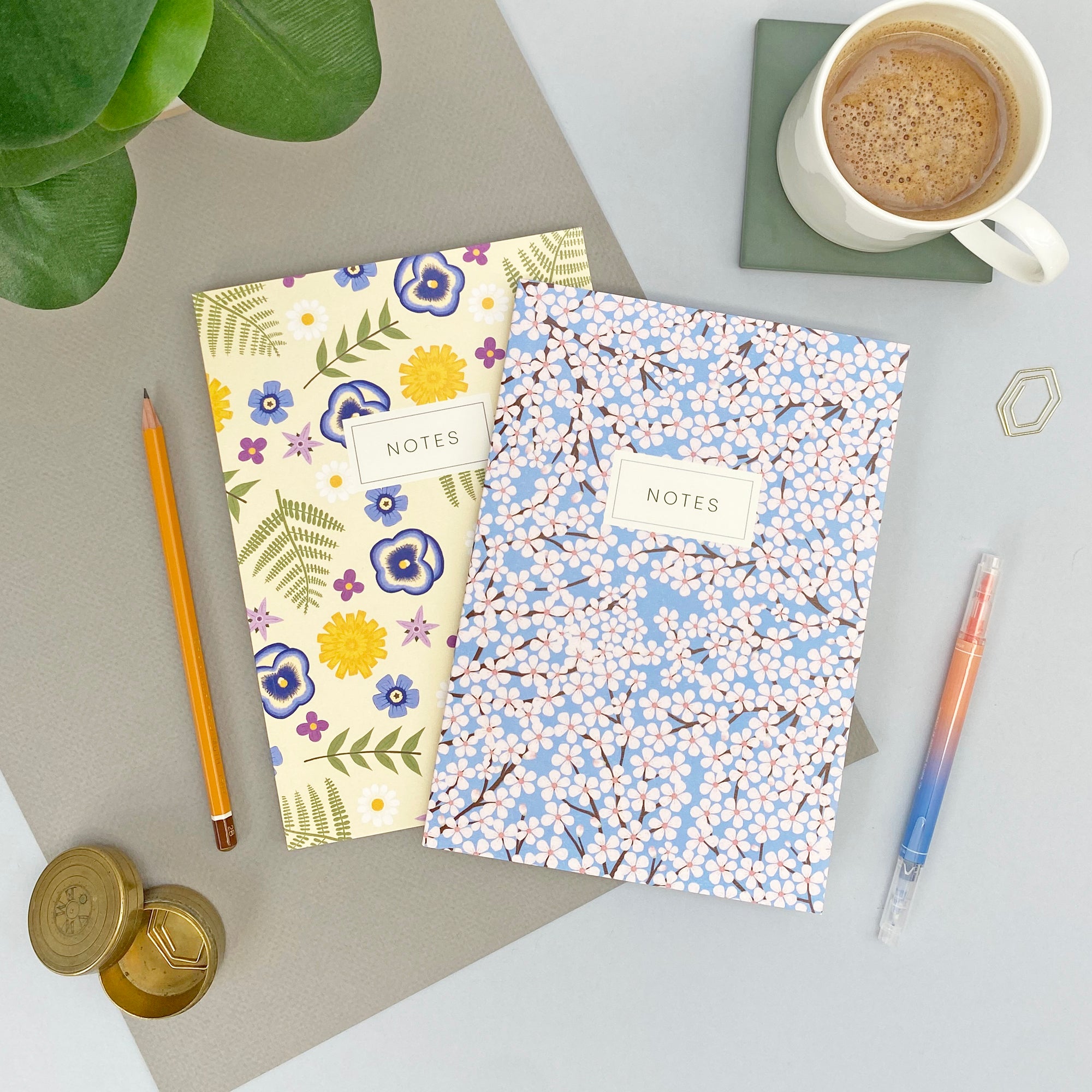floral A5 notebook