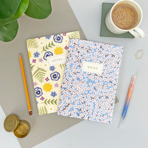 A5 Lined Notebook Duo - Floral Designs