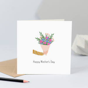 Mother's Day bouquet card